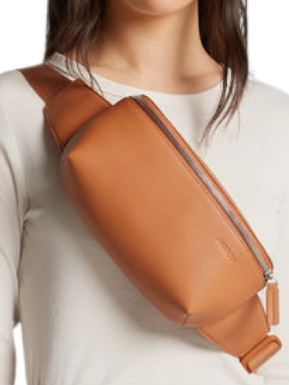 Monos Metro Sling Crossbody Bag Vegan Cognac Womens One Size Belt Bag Travel